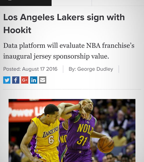 SPORTS PRO MEDIA: Los Angeles Lakers sign with Hookit