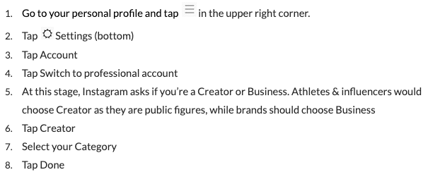 Convert Instagram Account To Business Why Athletes Influencers Need To Switch To Instagram S Creator Or Business Profiles Hookit